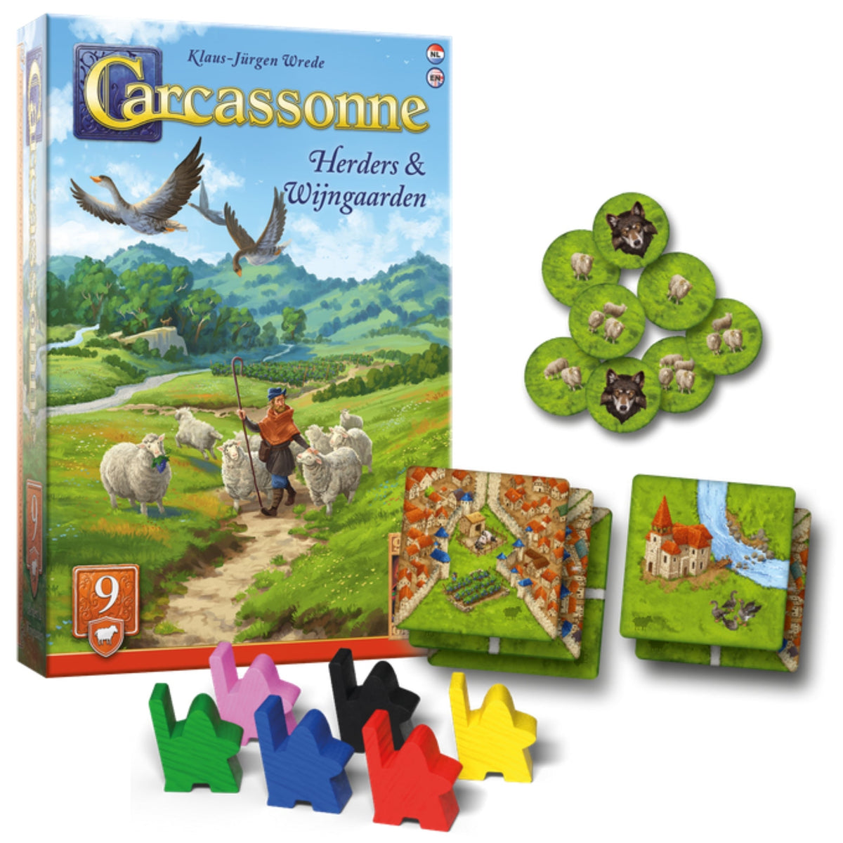 Carcassonne: Herders & Wijngaarden uitbreiding (NL)