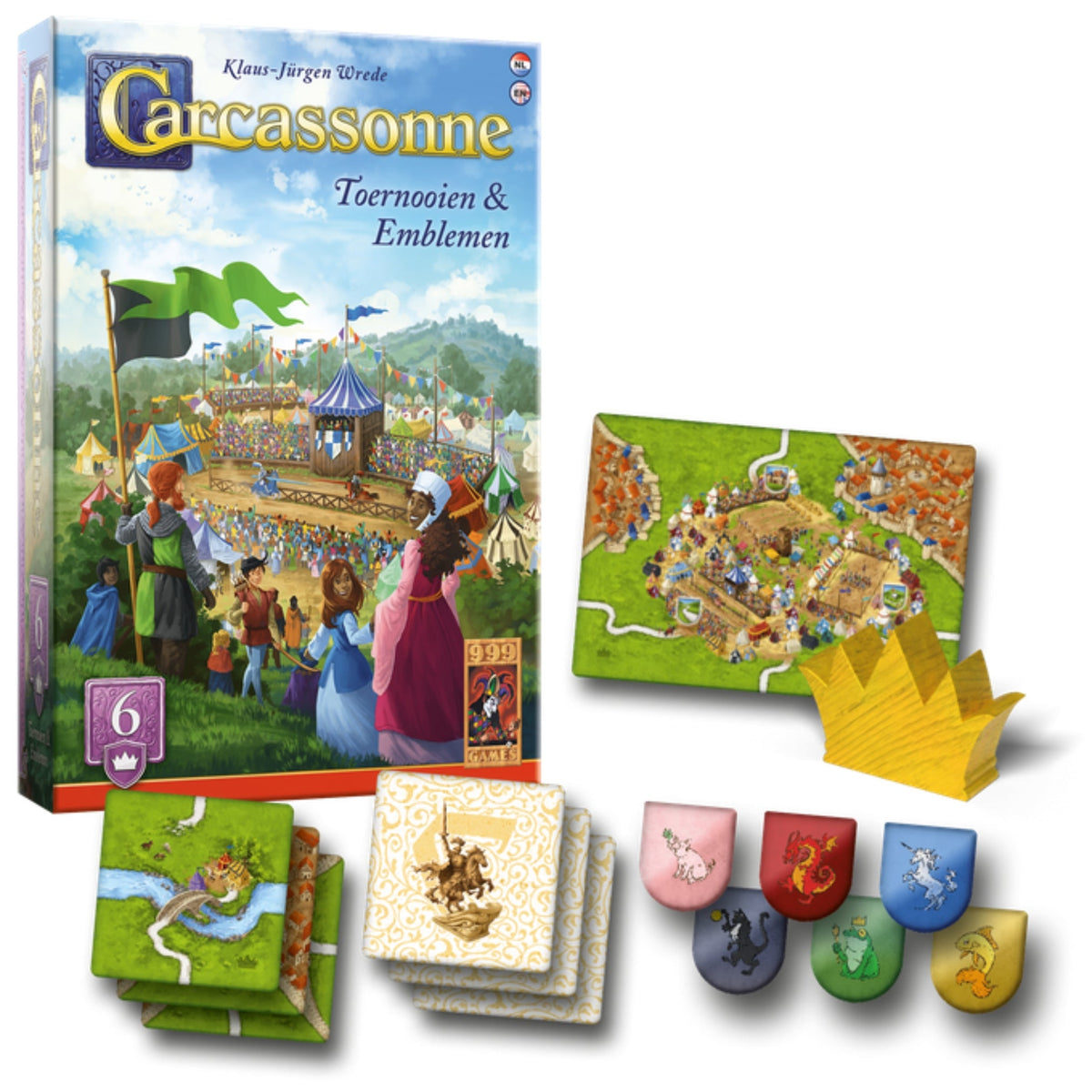 Carcassonne: Toernooien & Emblemen uitbreiding (NL)