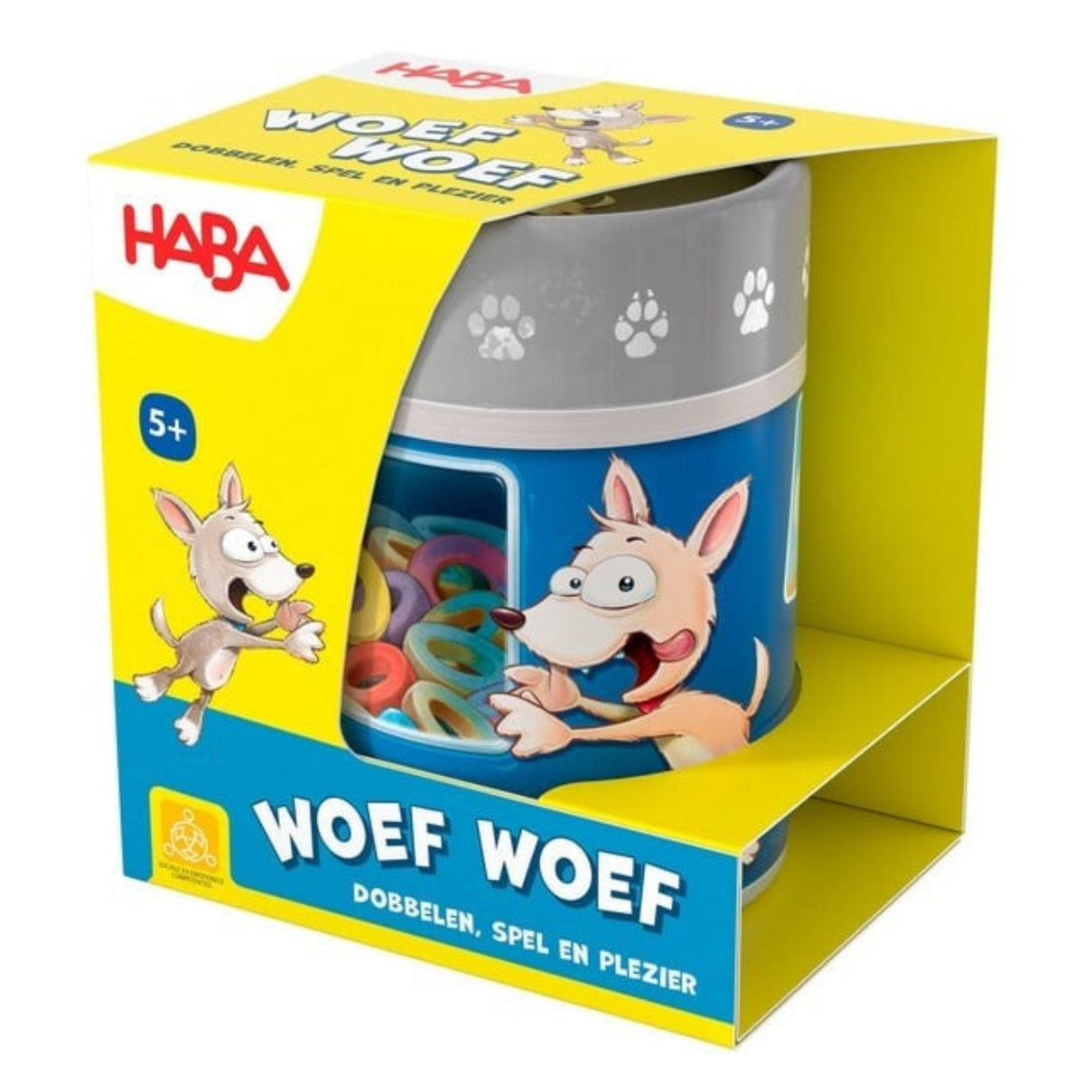 Dobbelbeker: Woef Woef - Dobbelspel (NL)