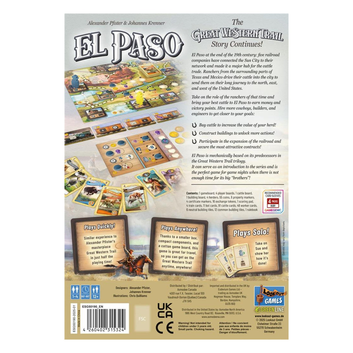 Great Western Trail: El Paso - Bordspel (ENG)