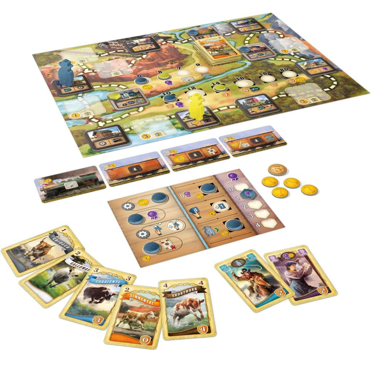 Great Western Trail: El Paso - Bordspel (ENG)
