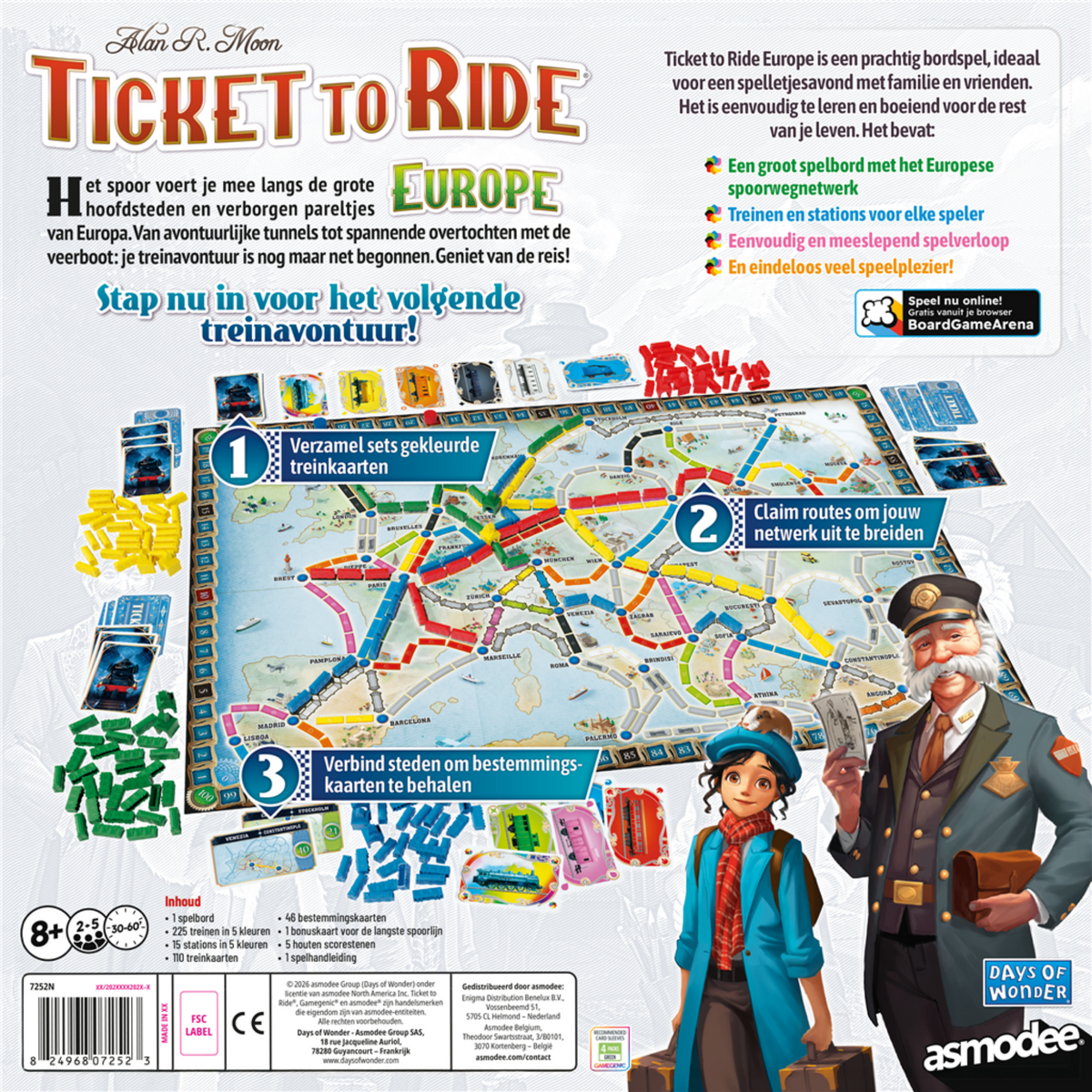 Ticket to Ride Europe: Nieuwe versie - Bordspel (NL)