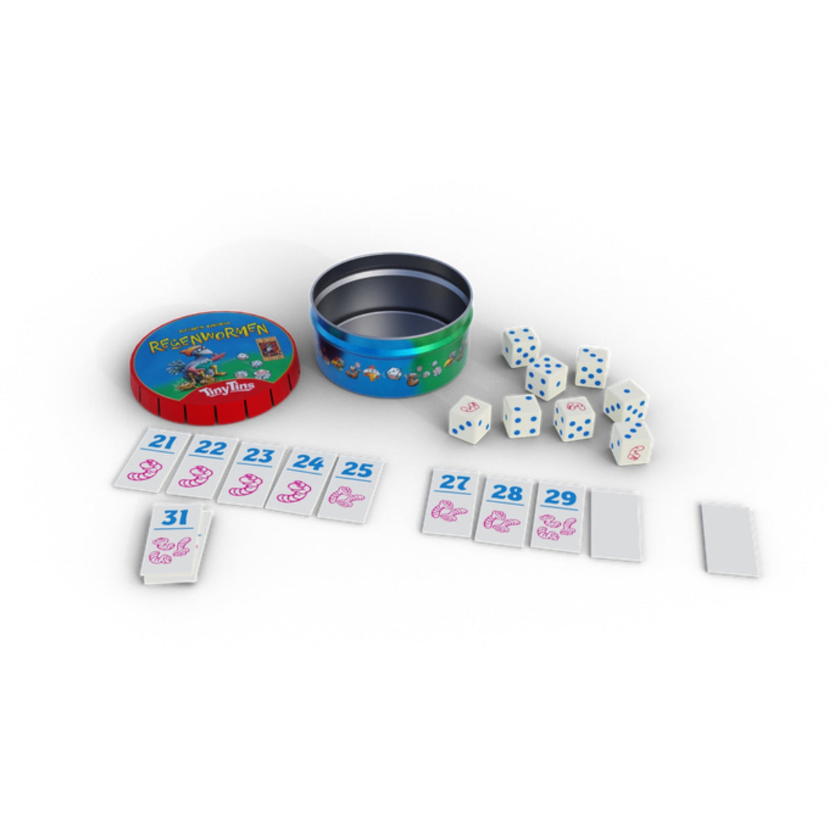 Tiny Tins: Regenwormen - Dobbelspel (NL)